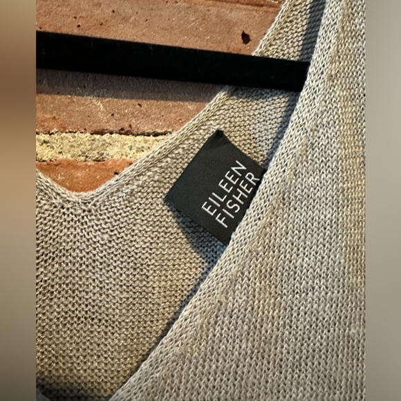 Eileen Fisher 100% Linen Crochet coverup - Picture 2 of 5